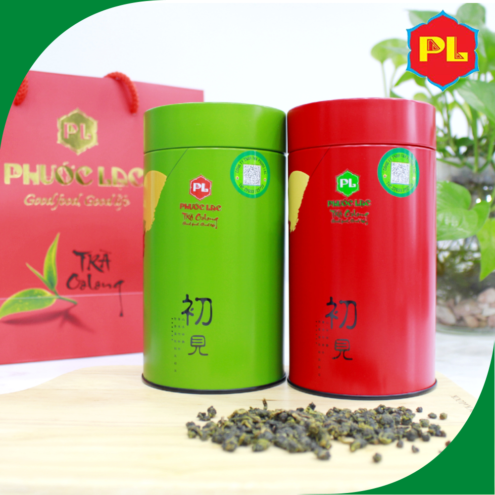 Hộp trà oolong kim tuyên lon thiếc