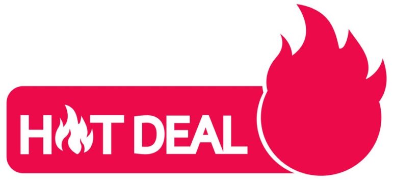hot deal icon illustration design