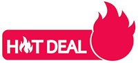 hot deal icon illustration design